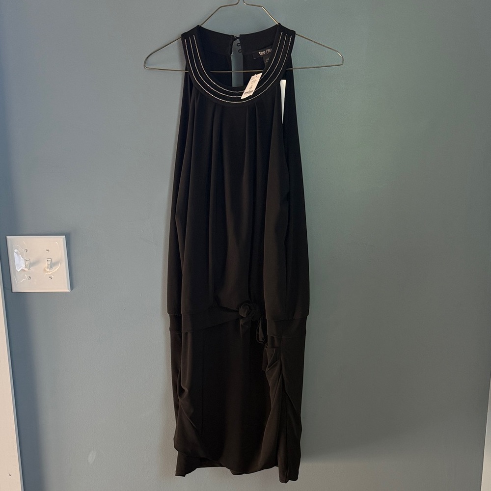 White House Black Market Black Midi Dress